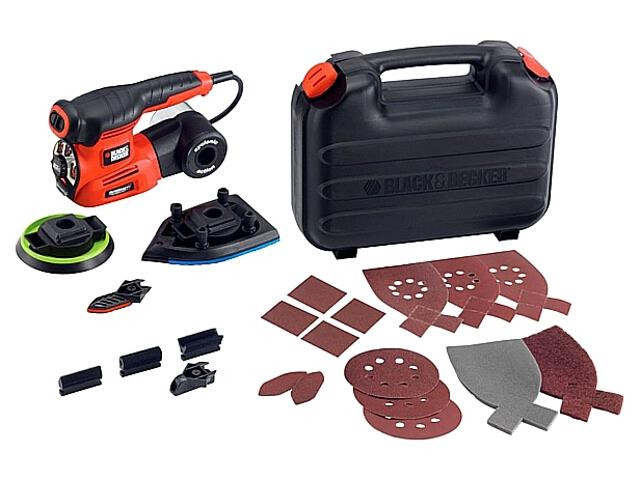 Szlifierka wielofunkcyjna 220W walizka BLACK+DECKER - zdjęcie 2