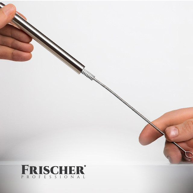 Środek do czyszczenia systemów mlecznych Frischer 1l + szczoteczka 20cm - zdjęcie 3