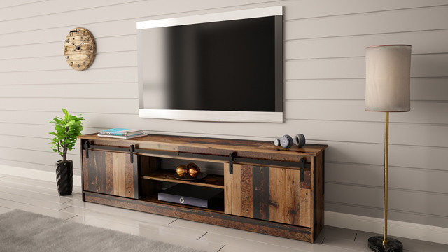 Szafka RTV GRANERO 200x56,7x35 old wood - zdjęcie 2