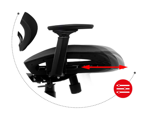 Fotel gamingowy Huzaro Combat 8.0 Carbon - zdjęcie 6