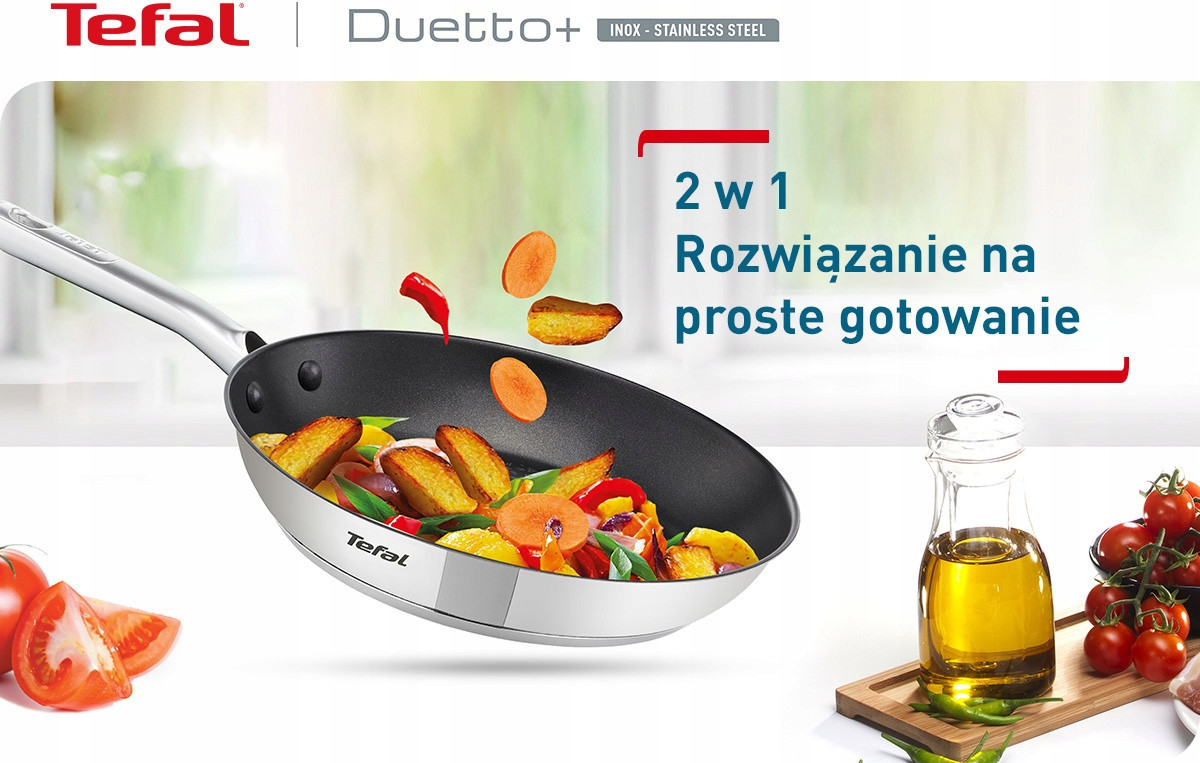Patelnia TEFAL Duetto+ 30 cm G73207 - zdjęcie 1