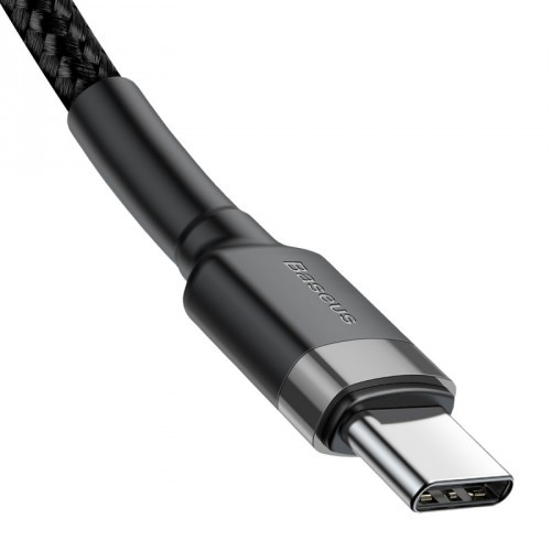 BASEUS KABEL USB-C DO USB-C 60W 1M (CZARNO-SZARY) - zdjęcie 2