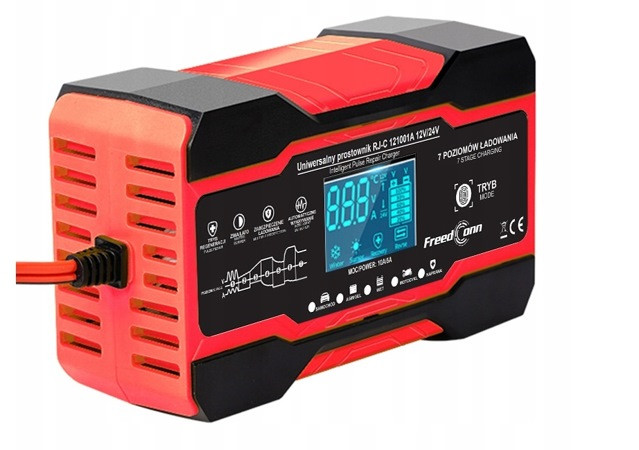 Prostownik akumulatorowy RJ Tianye RJ-C 121001A 12V, 10A /24V 5A - zdjęcie 4