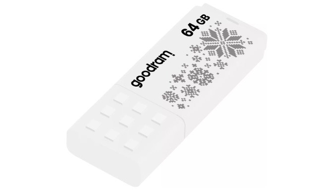 GOODRAM FLASHDRIVE 64GB UME2-WINTER WHITE USB 2.0 - zdjęcie 1