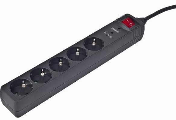 ENERGENIE LISTWA ZASILAJĄCA 5X SCHUKO, 1.5M,CZARNA - zdjęcie 1