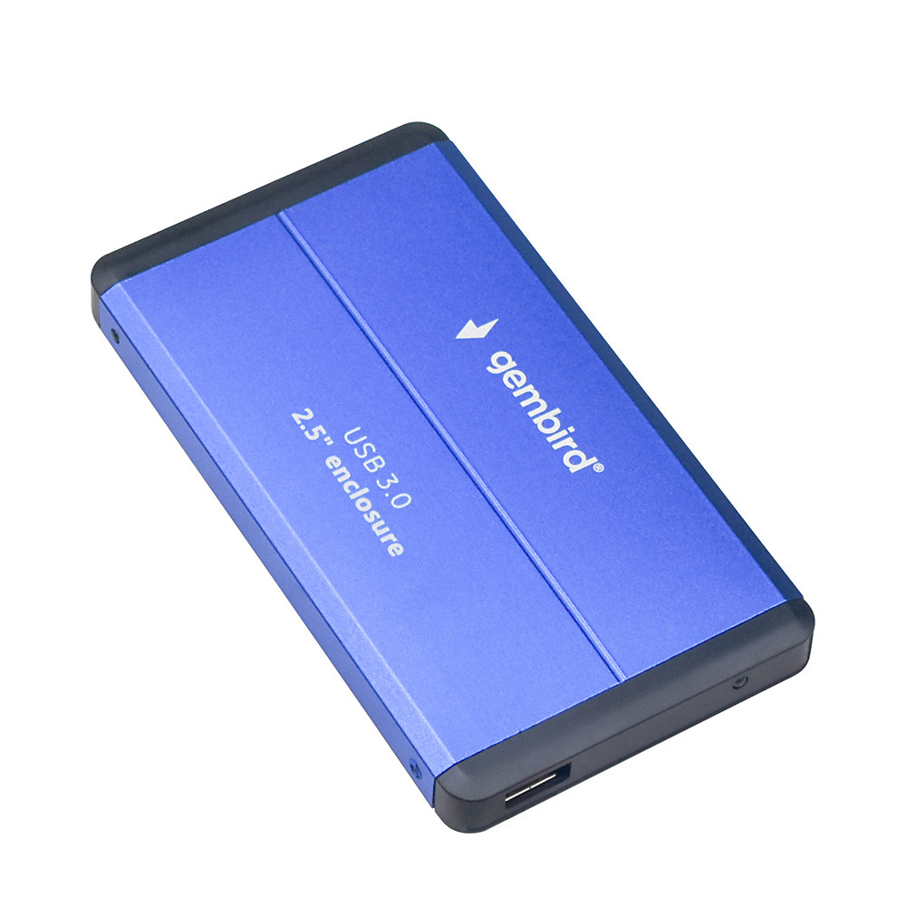 GEMBIRD OBUDOWA HDD/SSD USB 3.0 2.5" SATA NIEBIESK - zdjęcie 1