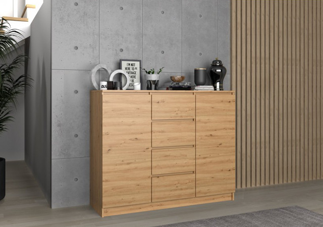 KOMODA 2 DRZWI 4 SZUFLADY ARTISAN - zdjęcie 2