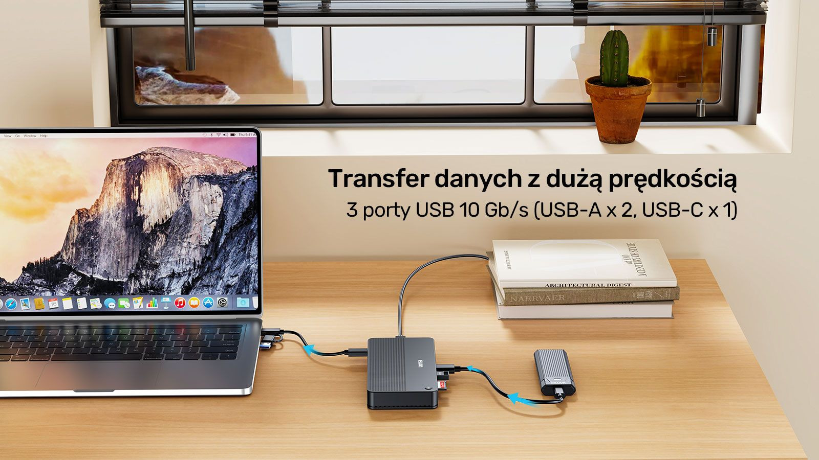 Unitek Przełącznik KVM 2 komputery 2 monitory 4K - zdjęcie 6