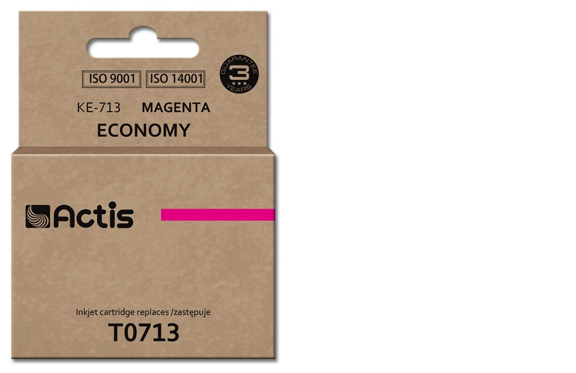 Actis KE-713 Tusz do drukarki Epson, Zamiennik Epson T0713, T0893, T1003; Standard; 13.5 ml; purpurowy. - zdjęcie 1