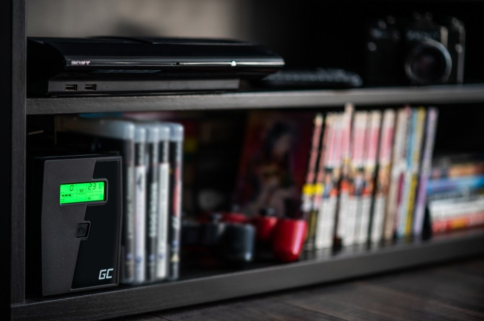 GREEN CELL ZASILACZ AWARYJNY UPS01LCD 600VA 360W - zdjęcie 5