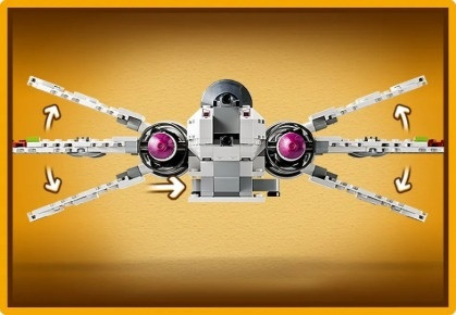 LEGO STAR WARS 75402 Myśliwiec ARC-170 - zdjęcie 4