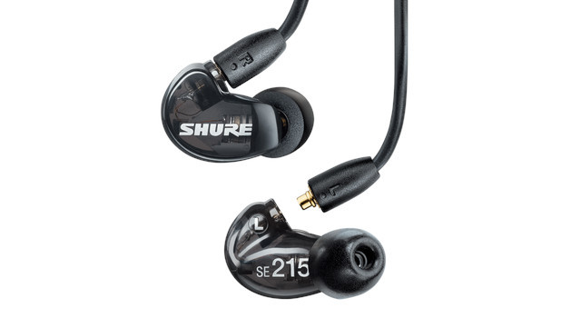 Shure SE215DYBK+UNI-EFS - Słuchawki douszne AONIC215 z pojedynczym przetwornikiem i kablem 3.5mm (czarne) - zdjęcie 2
