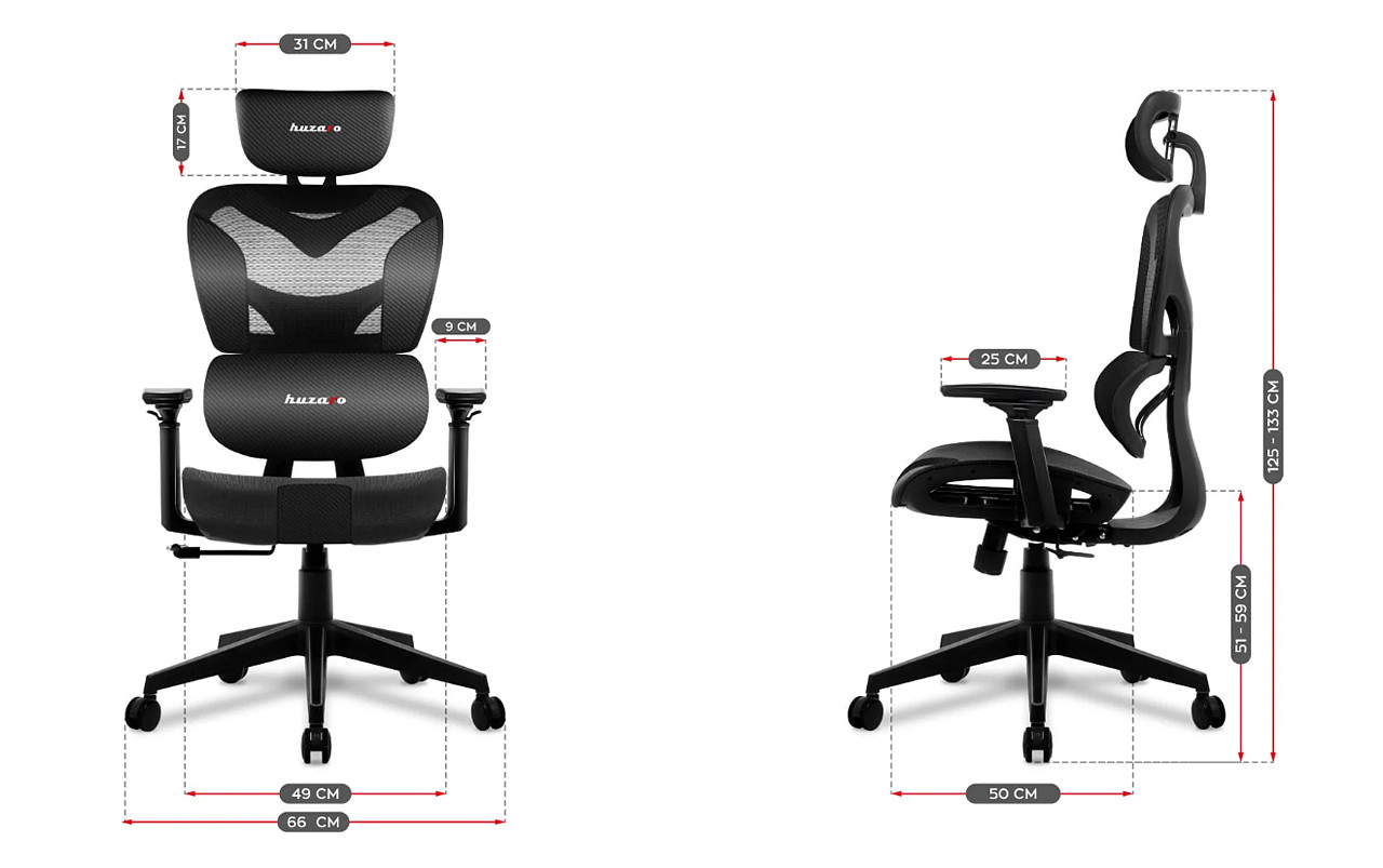 Fotel gamingowy Huzaro Combat 8.0 Carbon - zdjęcie 12