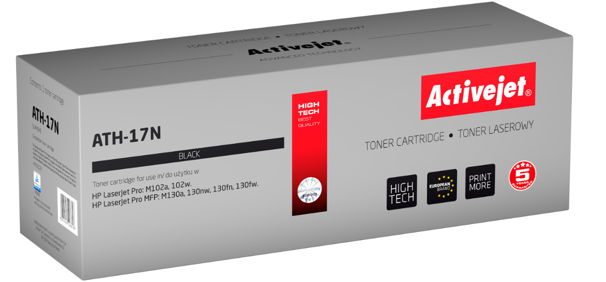 4 x Activejet toner do HP 17A CF217A new ATH-17N + Activejet toner do HP 17A CF217A new ATH-17N za1zł - zdjęcie 1