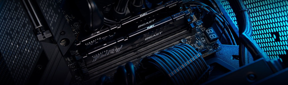 Kingston FURY DDR5 32GB (2x16GB) 5200MHz CL40 Beast Black XMP (KF552C40BBK2-32) - zdjęcie 2