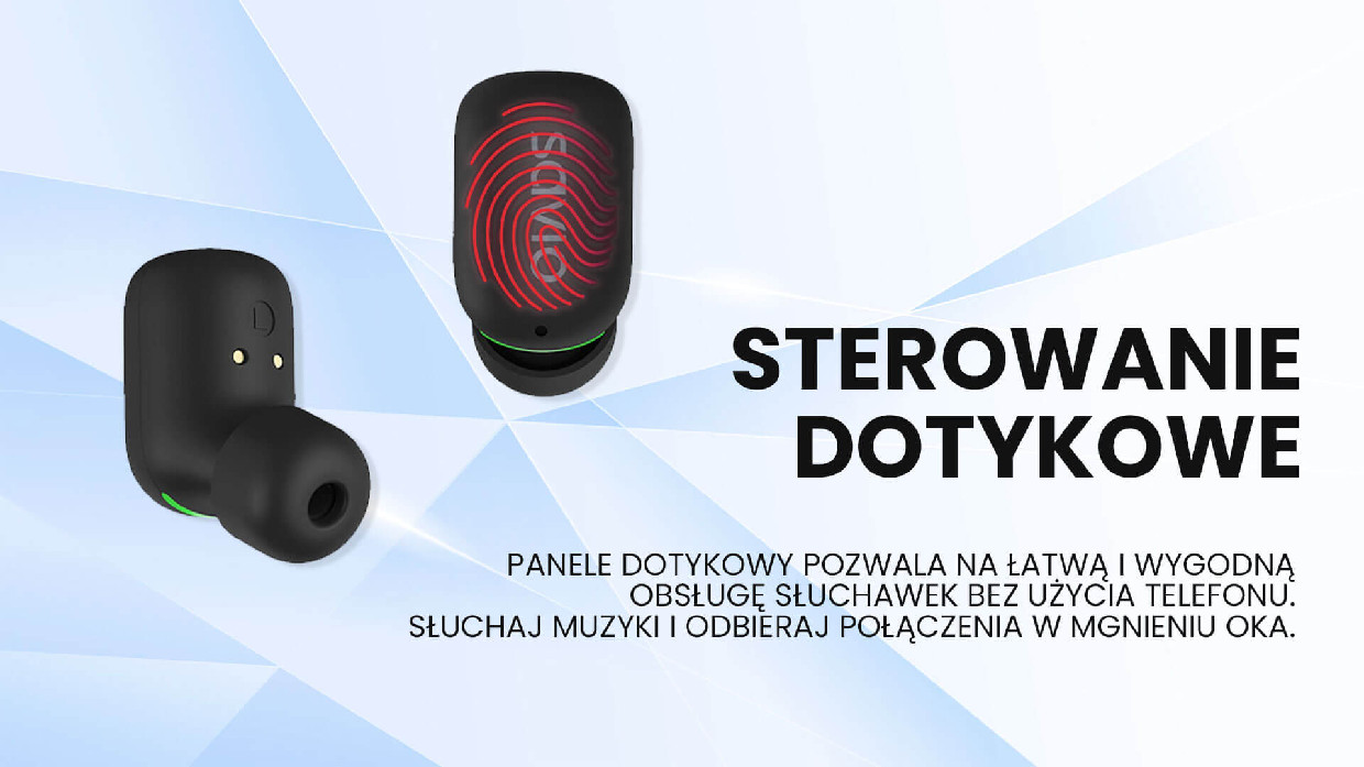 SAVIO BEZPRZEWODOWE SŁUCHAWKI BLUETOOTH IPX TWS-09 - zdjęcie 2