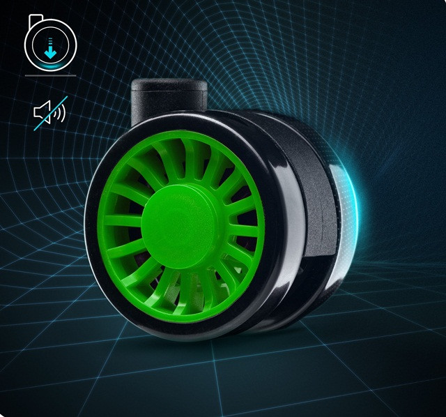 Fotel gamingowy DIABLO X-ONE 2.0 normal fotel czarno-zielony - zdjęcie 5