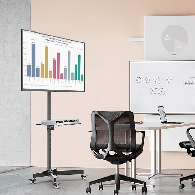 TECHLY STOJAK MOBILNY TV LED/LCD 23-55 CALI 150CM - zdjęcie 2