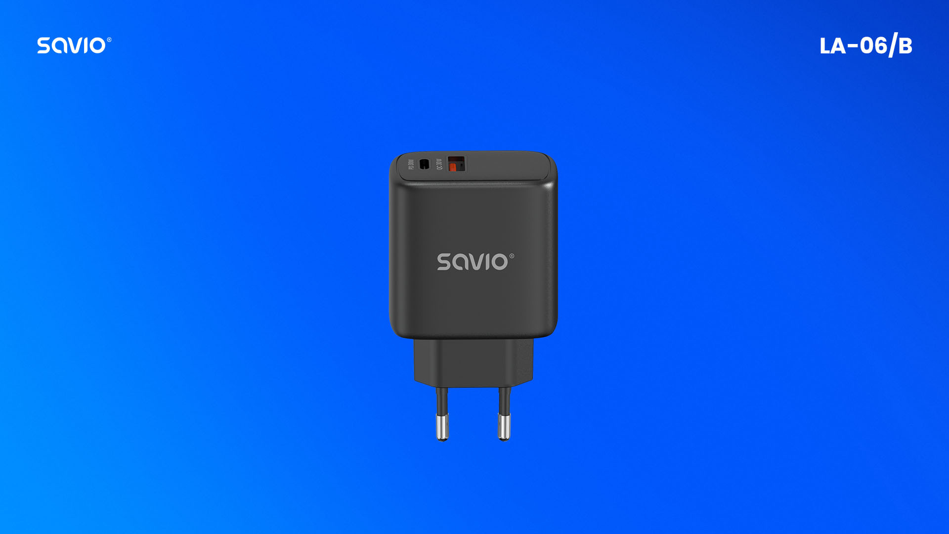 SAVIO ŁADOWARKA SIECIOWA 30W QUICK CHARGE LA-06/B - zdjęcie 1