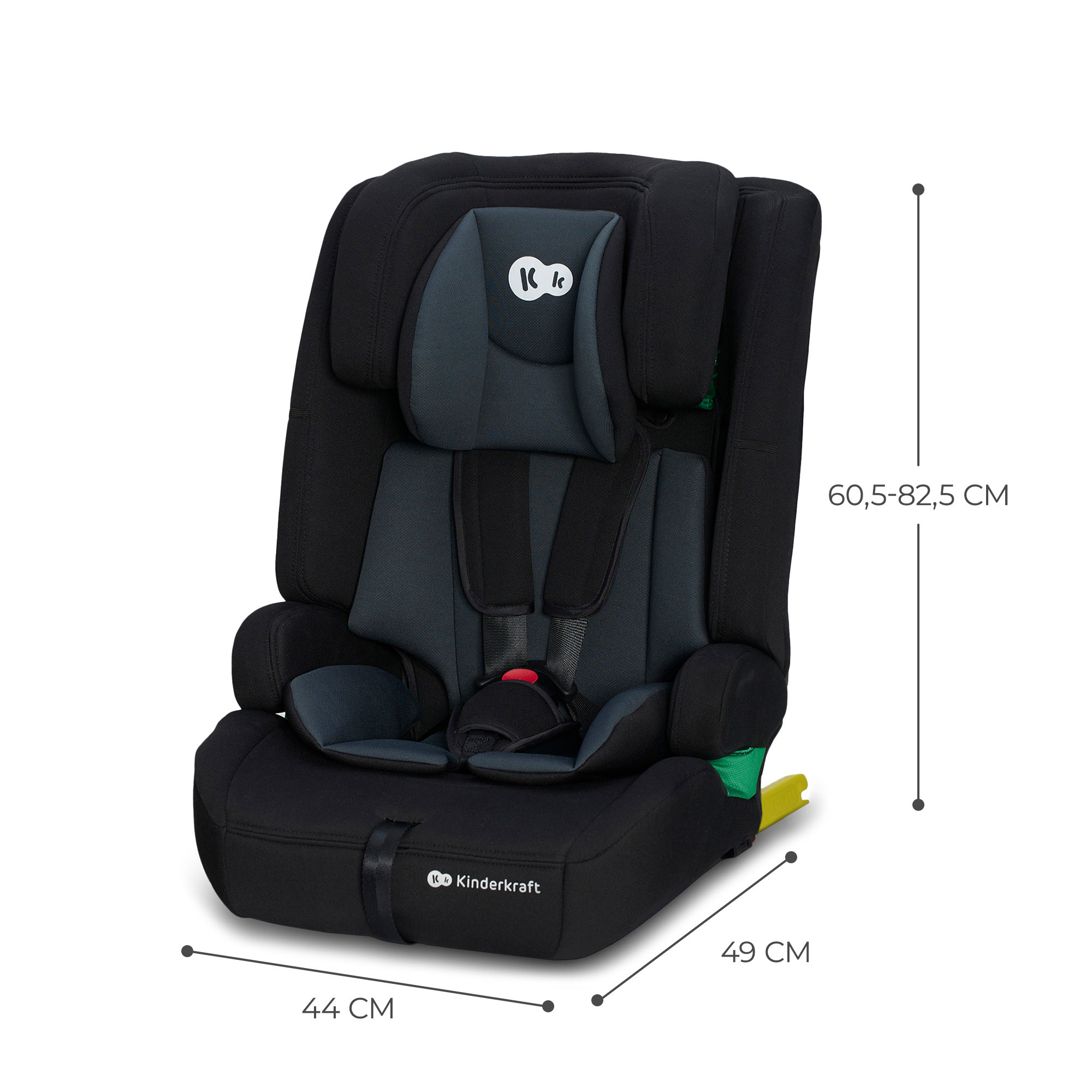 Kinderkraft fotel SAFETY FIX 2 i-Size 9-36kg Czarny 5VAT - zdjęcie 10