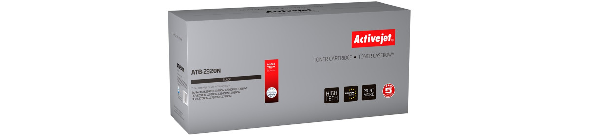 Activejet ATB-2320N Toner do drukarki Brother, Zamiennik Brother TN-2320, TN2320; Supreme; 2600 stron; czarny. - zdjęcie 6