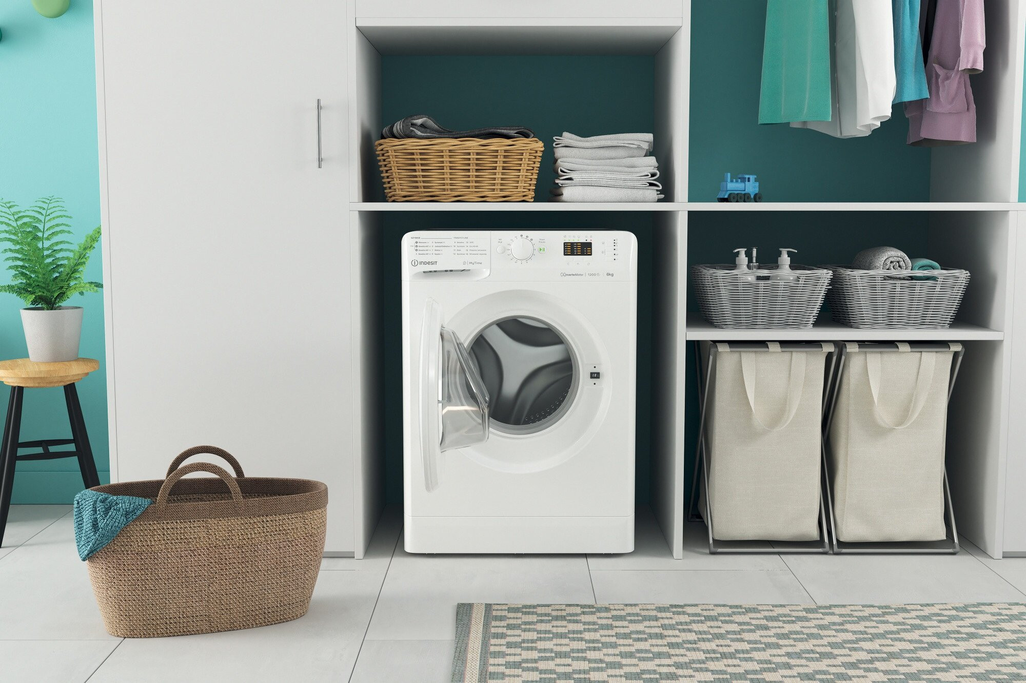 Pralka INDESIT MTWSA 61294 W PL 6kg 1200 obr/min - zdjęcie 3