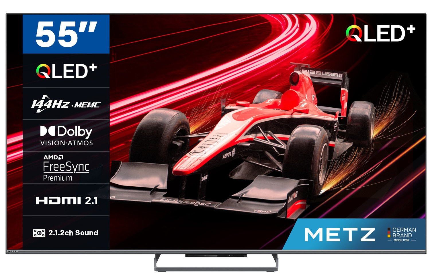 Telewizor 55" METZ QLED 55MQE8000Z 144Hz 4K Ultra HD Google TV HDR HLG Dolby VISION-ATMOS HDMI 2.1 - zdjęcie 1