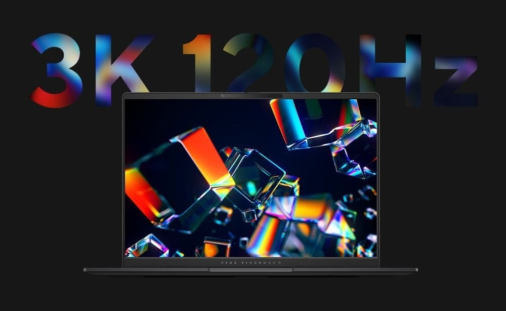 ASUS Vivobook S 14 OLED S5406MA-PP009W Ultra 7 155H 14.0"3K 120Hz 400nits Glossy 16GB LPDDR5X SSD1TB Intel Arc Graphics WLAN+BT Cam 75WHrs Win11 Neutral Black - zdjęcie 3