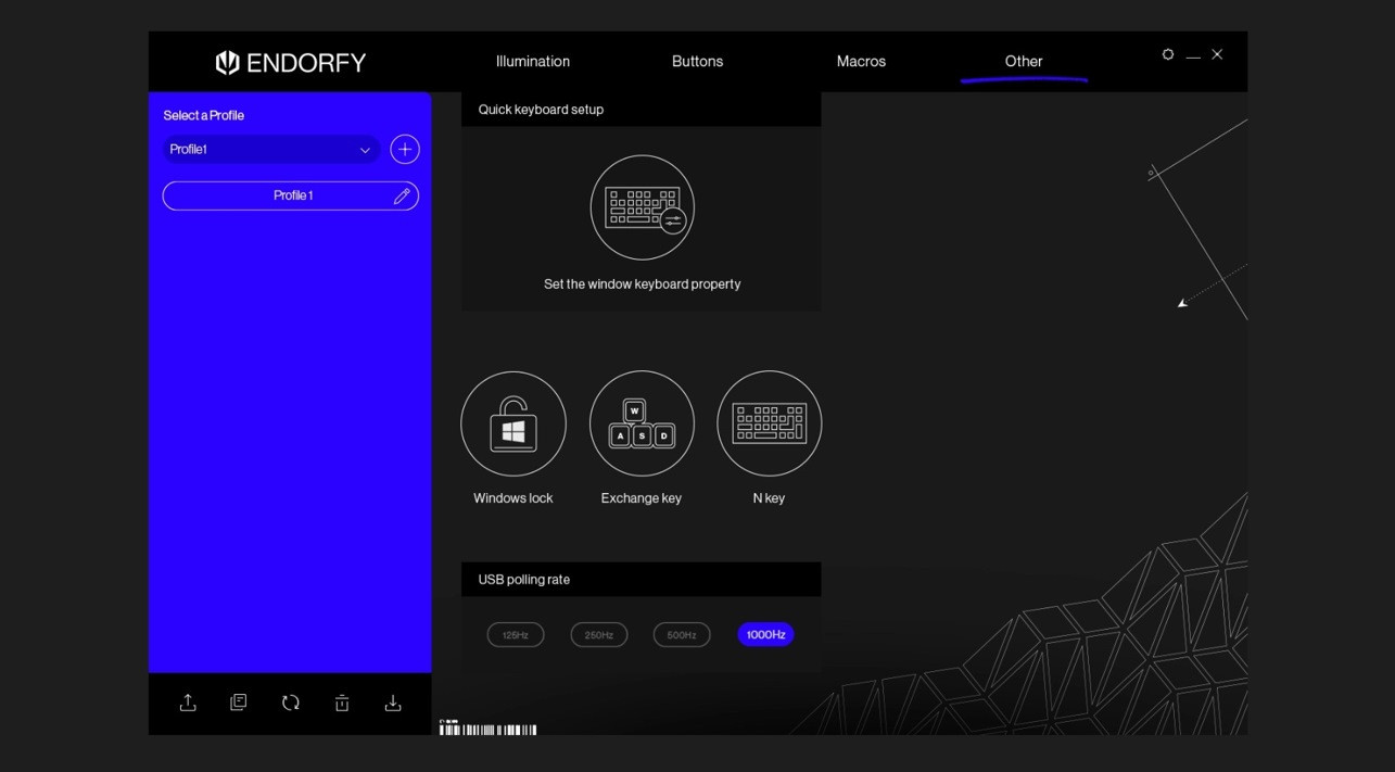 Klawiatura gamingowa ENDORFY Omnis Kailh Blue RGB (EY5A028) - zdjęcie 10