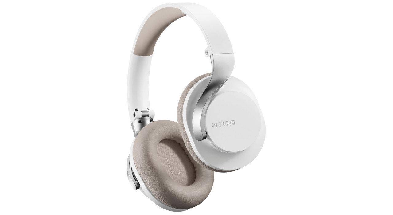 Shure SBH1DYWH1-EFS - Profesjonalne słuchawki bezprzewodowe AONIC 40 z systemem ANC (białe) - zdjęcie 5