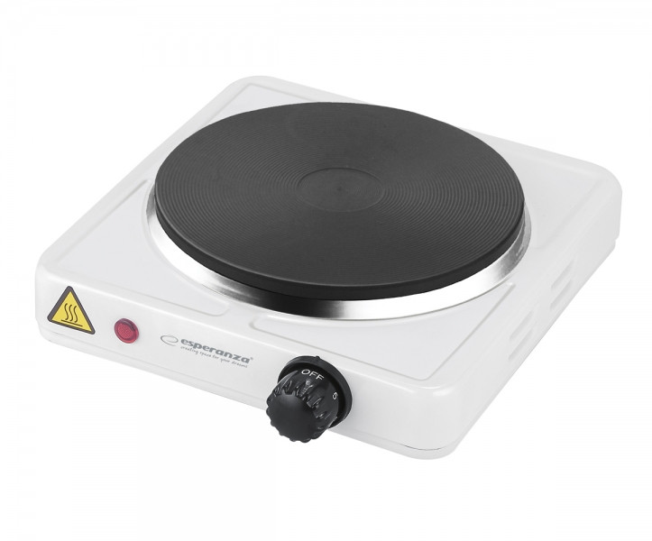 Kuchenka Elektryczna Esperanza PINATUBO EKH002W (jednopolowa 1500W biała) - zdjęcie 1