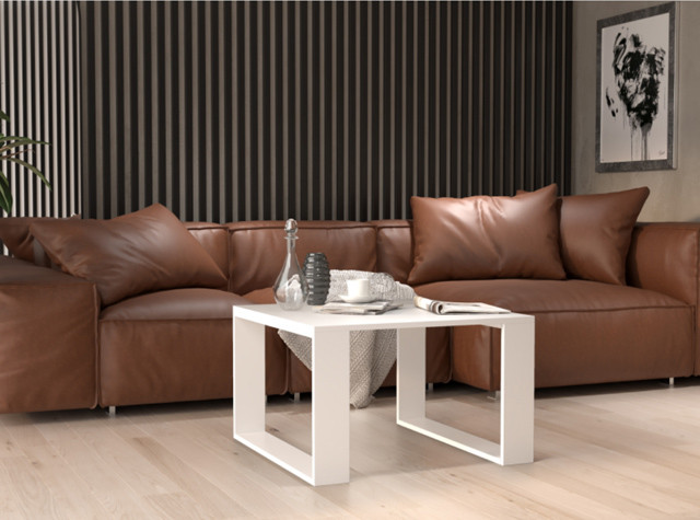 Stolik MODERN MINI 67x67xH40 biały - zdjęcie 2