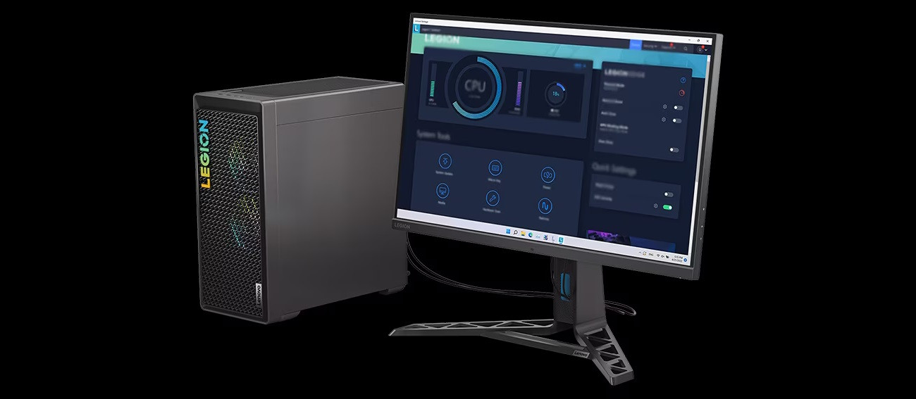 Lenovo Legion T5 26IRB8 i5-14400F 32GB DDR5 5600 SSD1TB GeForce RTX 4060 Ti 8GB Win11 Storm Grey - zdjęcie 2