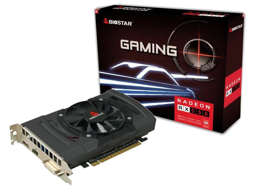 Karta graficzna BIOSTAR Radeon RX 550 4GB GDDR5 (VA5505RF41-SBHRA-BS2) - zdjęcie 1