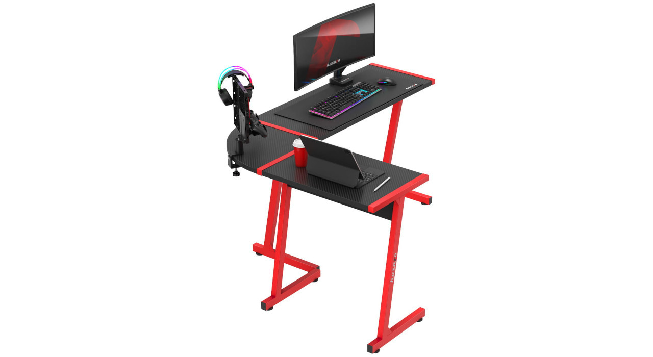 Biurko gamingowe Huzaro Hero 6.0 Red - zdjęcie 5