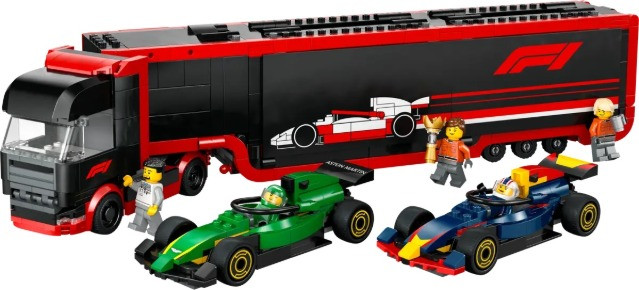 LEGO CITY 60445 F1 Ciężarówka z bolidami RB20 i AMR24 F1 - zdjęcie 2