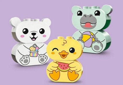 LEGO DUPLO 10965 Zabawa w kąpieli: pływający pociąg ze zwierzątkami - zdjęcie 5