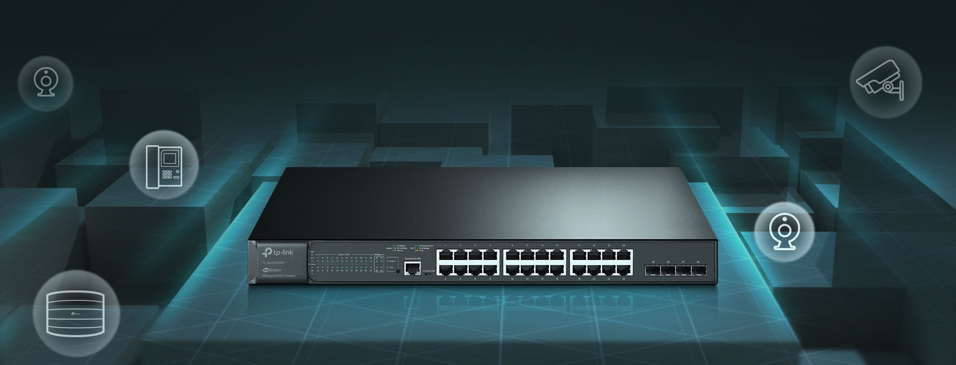 Switch TP-LINK TL-SG3428MP - zdjęcie 1