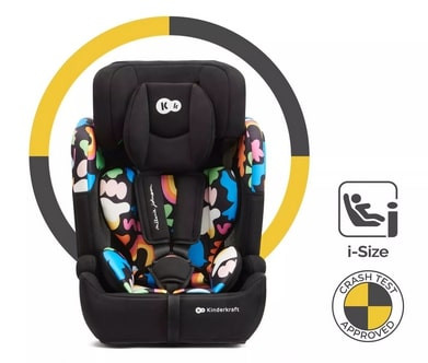 Kinderkraft fotelik COMFORT UP i-Size 9-36kg Happy - zdjęcie 3