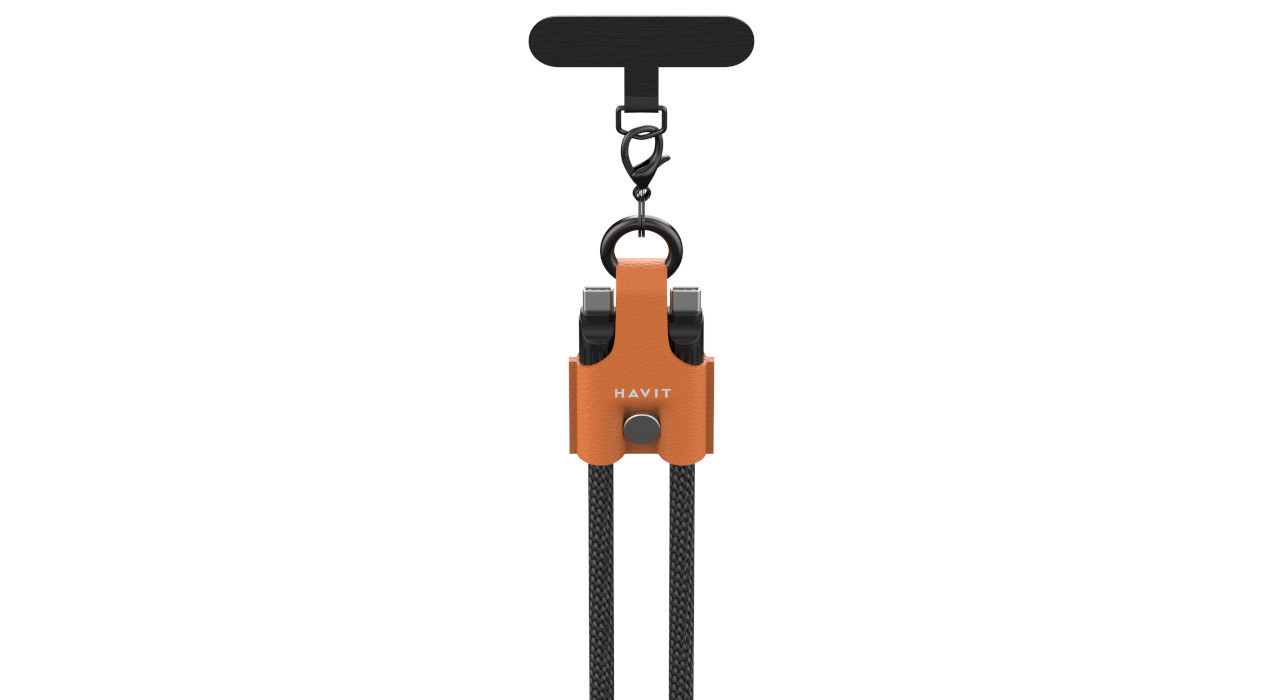 Kabel do ładowania Havit USB-C+USB-C CB6344 1.2M (czarno/szaro/brązowy) - zdjęcie 1