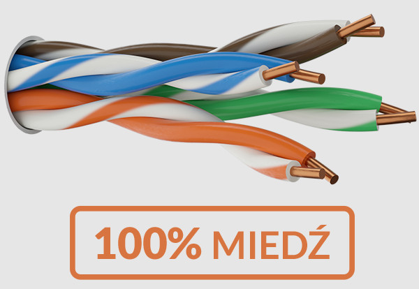 ALANTEC UTP kabel 4PR kat.5e PVC 305m - zdjęcie 2