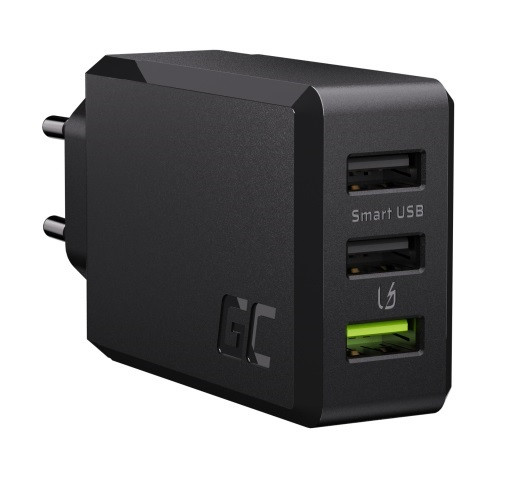 GREEN CELL ŁADOWARKA SIECIOWA 3XUSB 30W QC 3.0 - zdjęcie 1