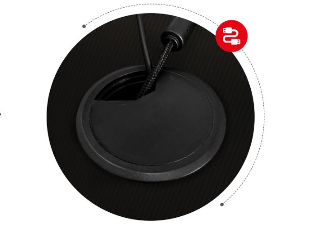 Biurko gamingowe Huzaro Hero 6.3 Black - zdjęcie 7