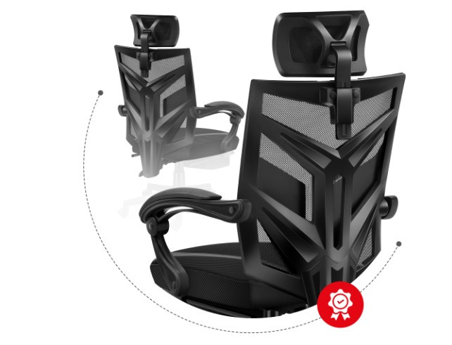 Fotel gamingowy Huzaro Combat 5.0 Black - zdjęcie 5