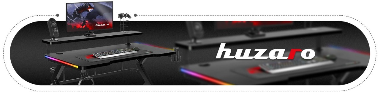 Biurko gamingowe Huzaro Hero 5.0 RGB - zdjęcie 1