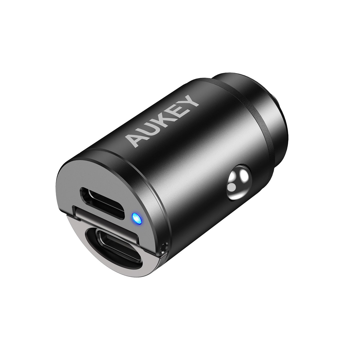 AUKEY ŁADOWARKA SAMOCHODOWA CC-A4 30W 6A 2XUSB-C - zdjęcie 1