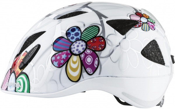 Kask rowerowy ALPINA XIMO FLASH biały w kwiatki 49-54 - zdjęcie 1