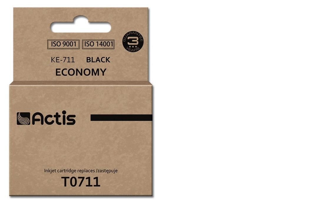 Actis KE-711 Tusz do drukarki Epson, Zamiennik Epson T0711, T0891, T1001; Standard; 15 ml; czarny. - zdjęcie 1