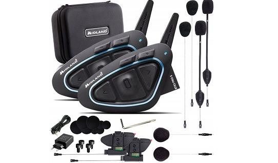 Interkom motocyklowy Midland BTX2 PRO S LR-TWIN na 2 kaski - zdjęcie 2