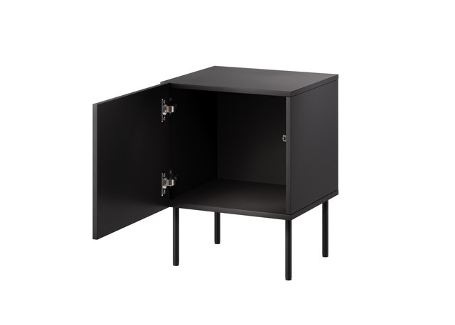 Szafka nocna 2szt SIENA 44,5x40x59 czarny mat - zdjęcie 3